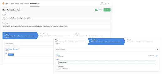 recap REW CRM’s Automations
