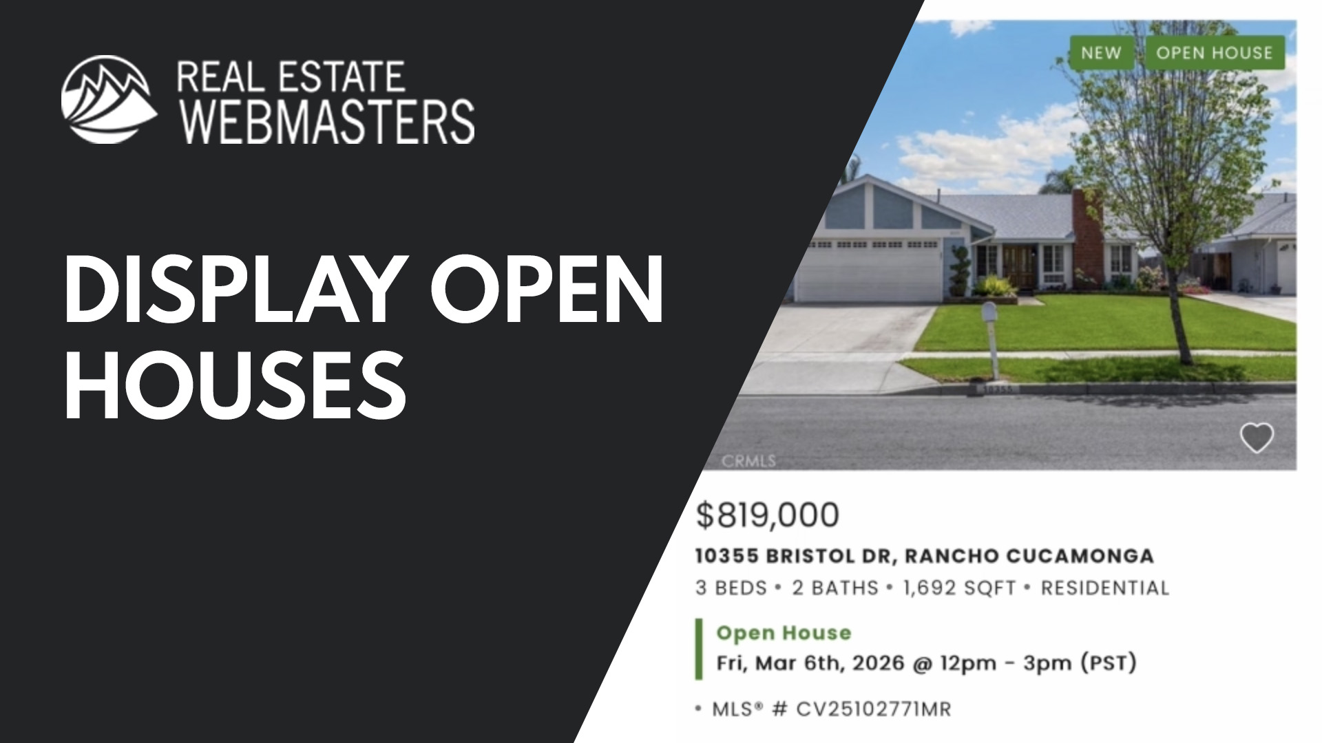 How to Display Open House Details to a Listing