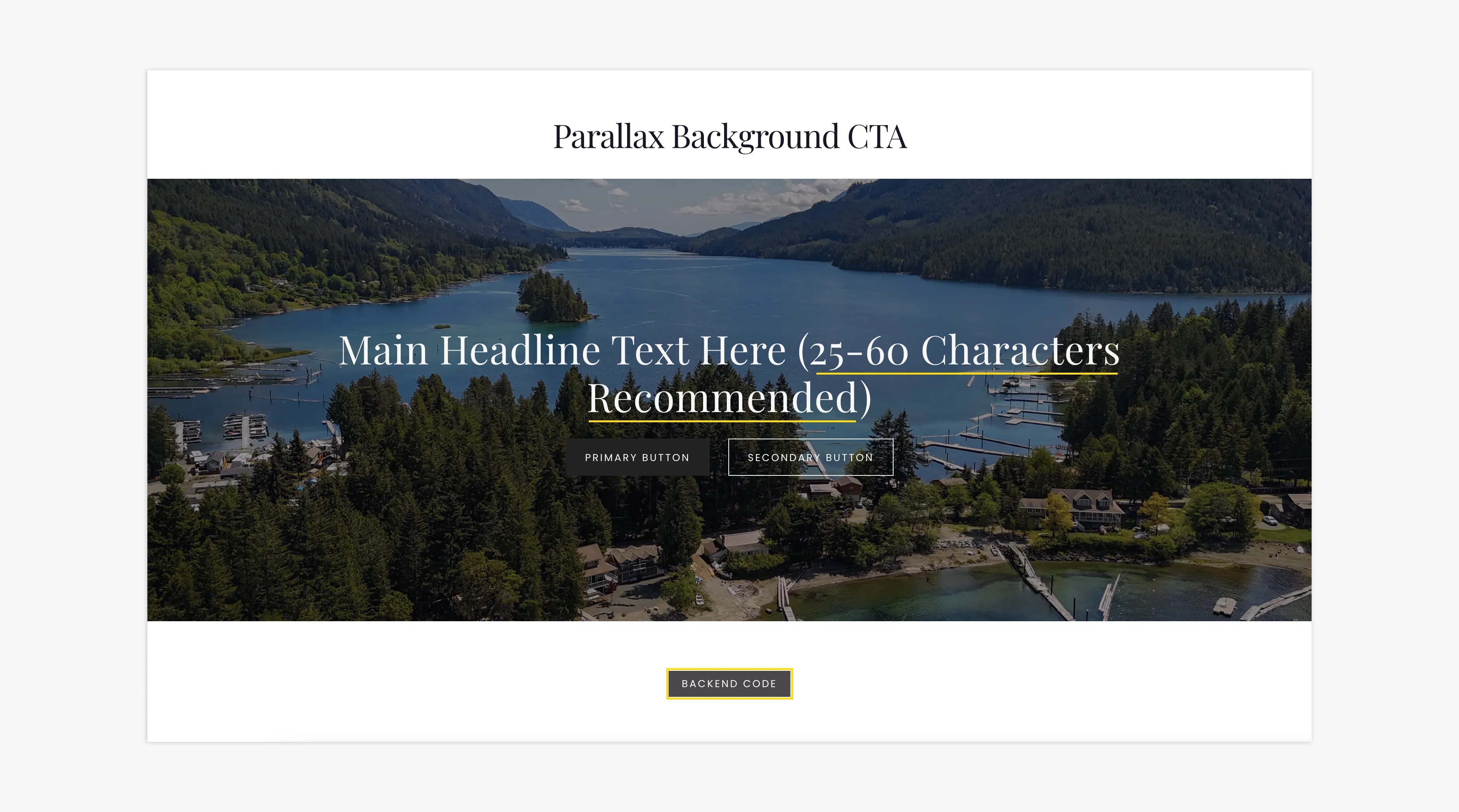Snippets Library - Parallax Background CTA