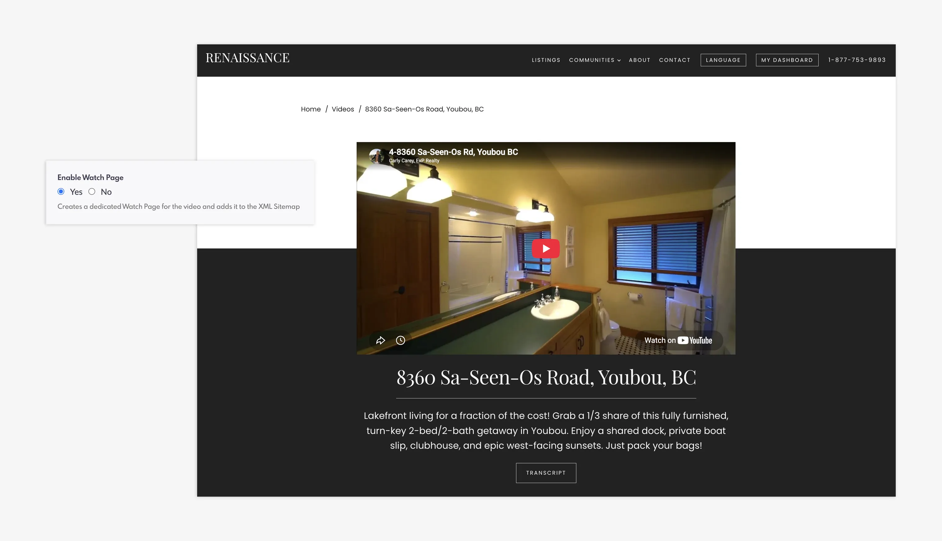 Video Watch Page on NOR&Eacute;
