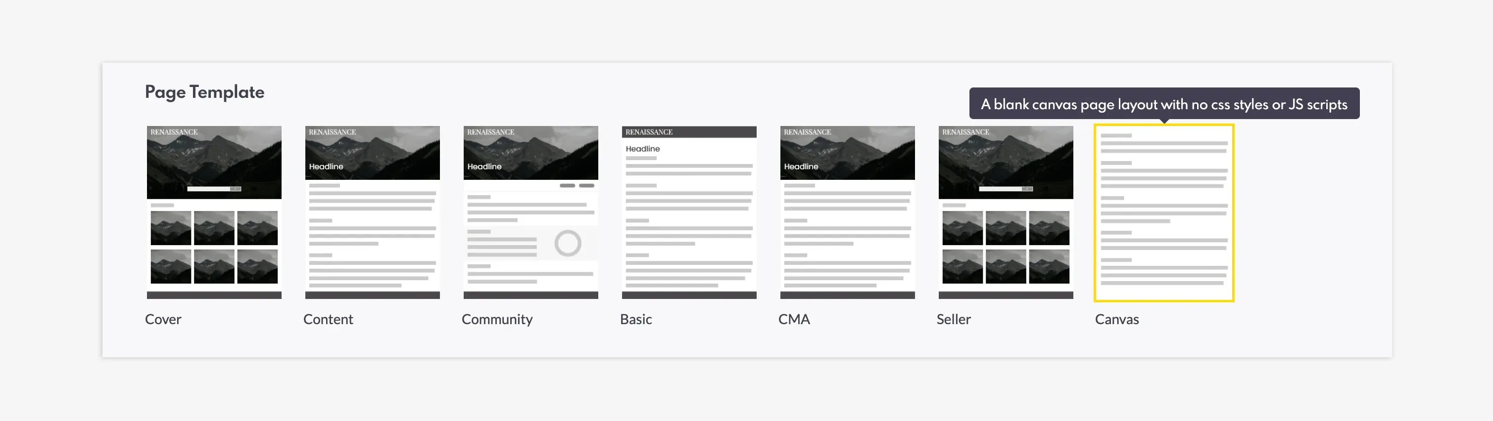 Canvas Template for Pages
