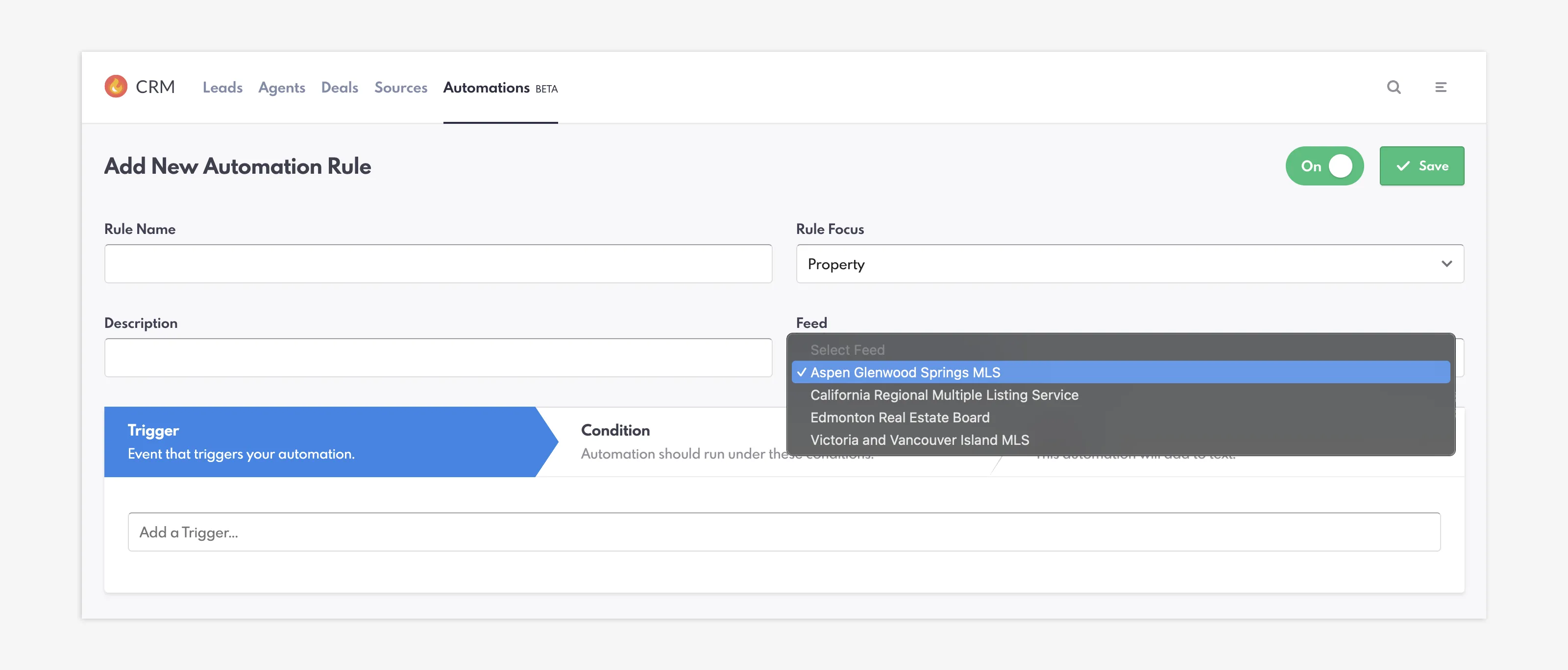 Automations Property Rule Focus