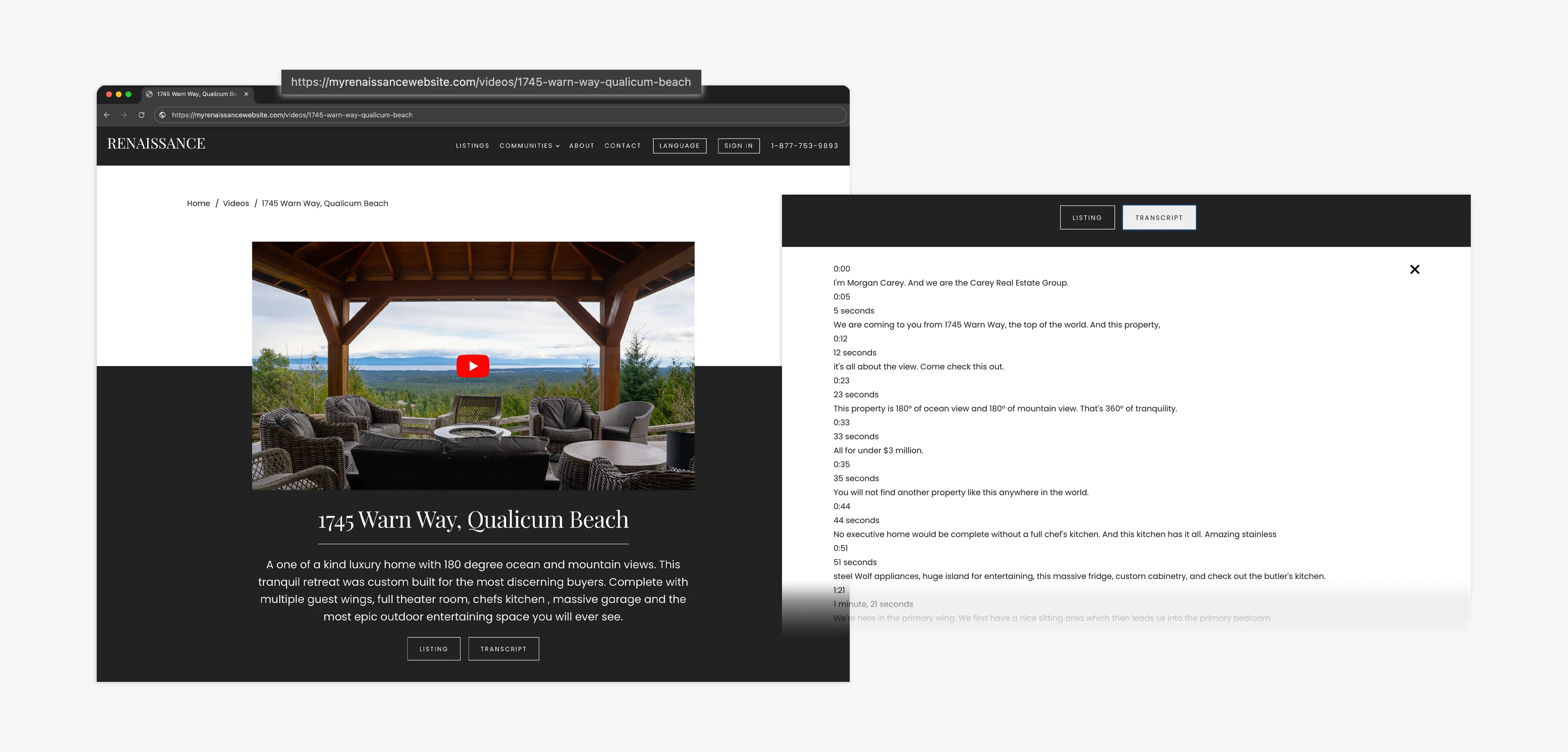 NOR&Eacute; video Watch Page and transcript