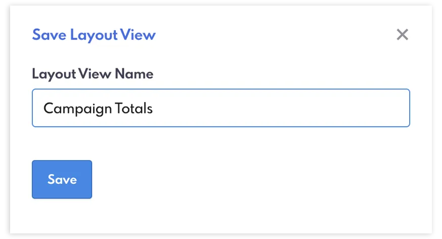 Nome da visualização de layout