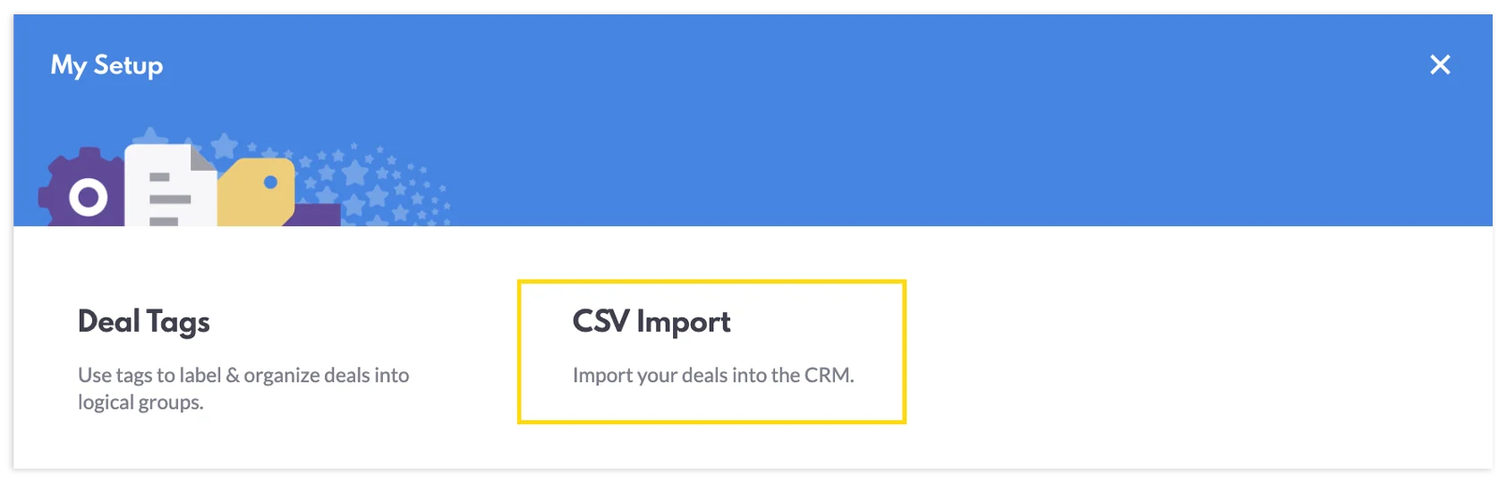Deals import tool step 3