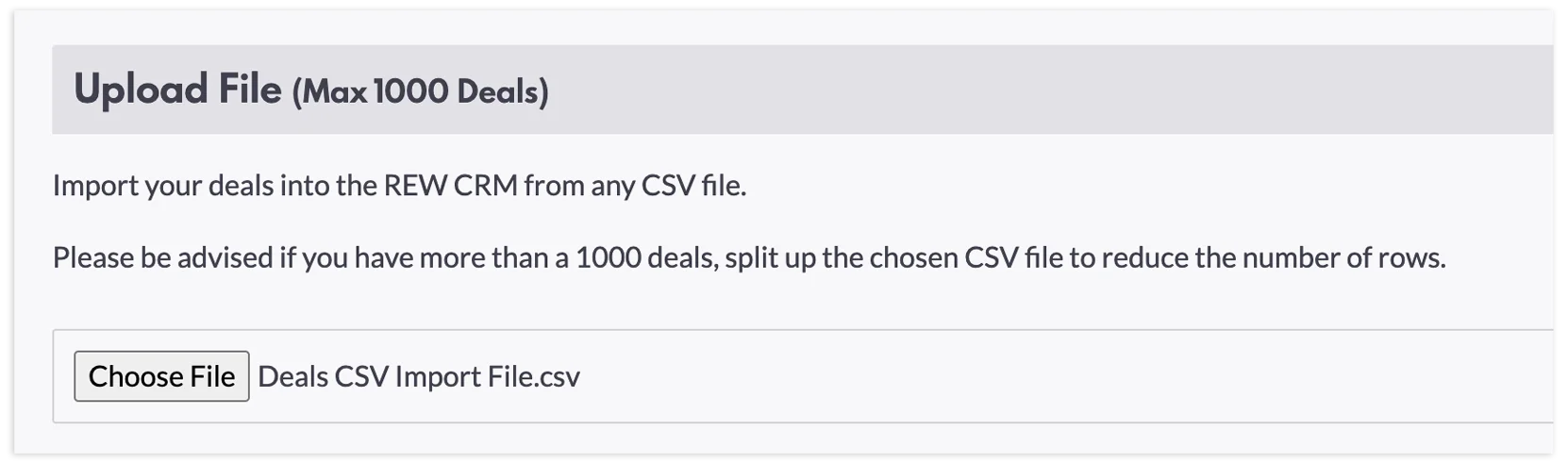 Deals Import Tool step 5