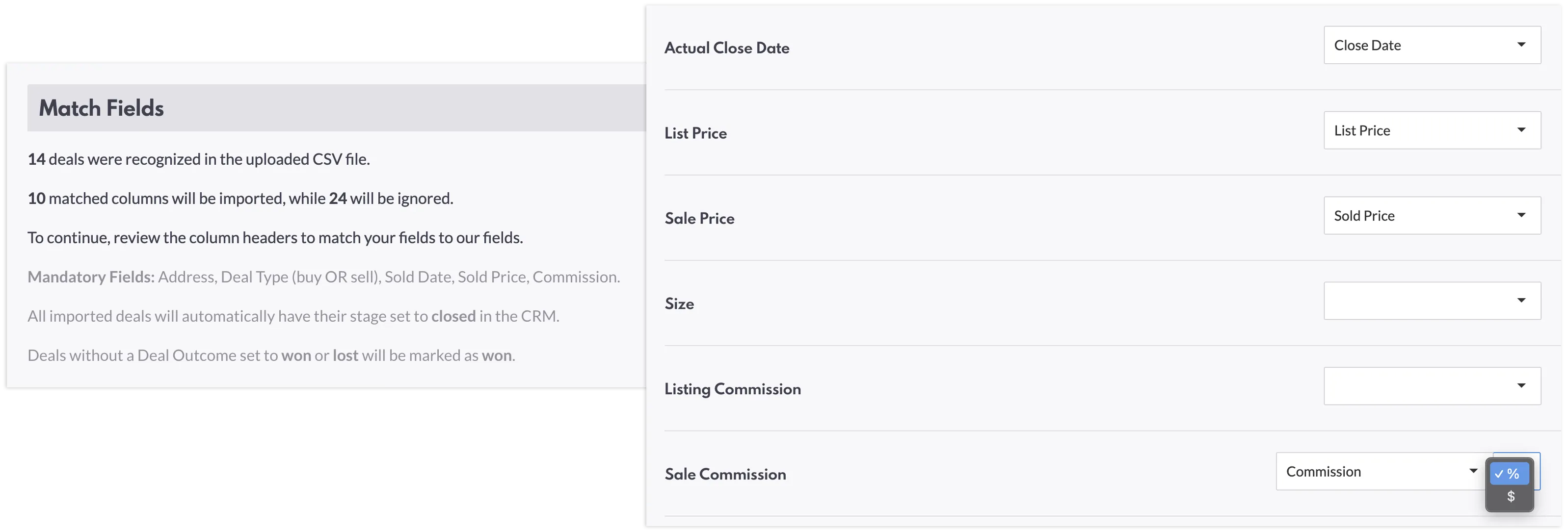 Deals Import Tool step 6
