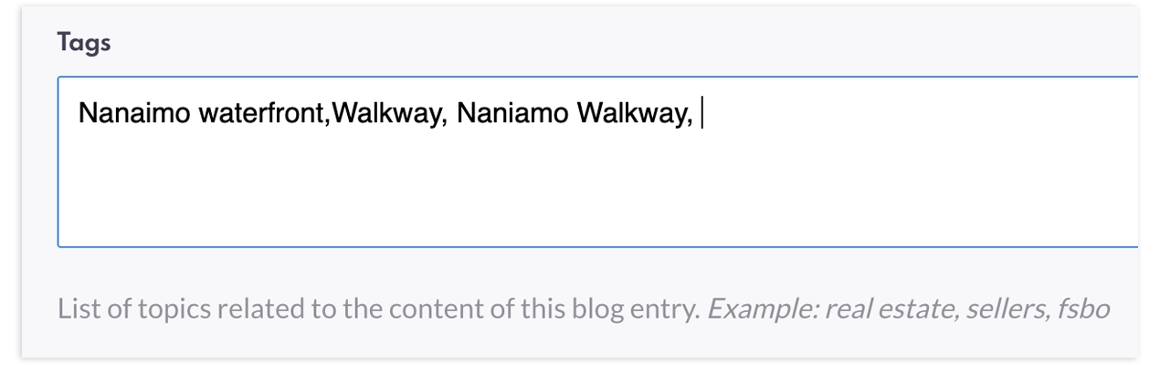 Tagging system in blogs.