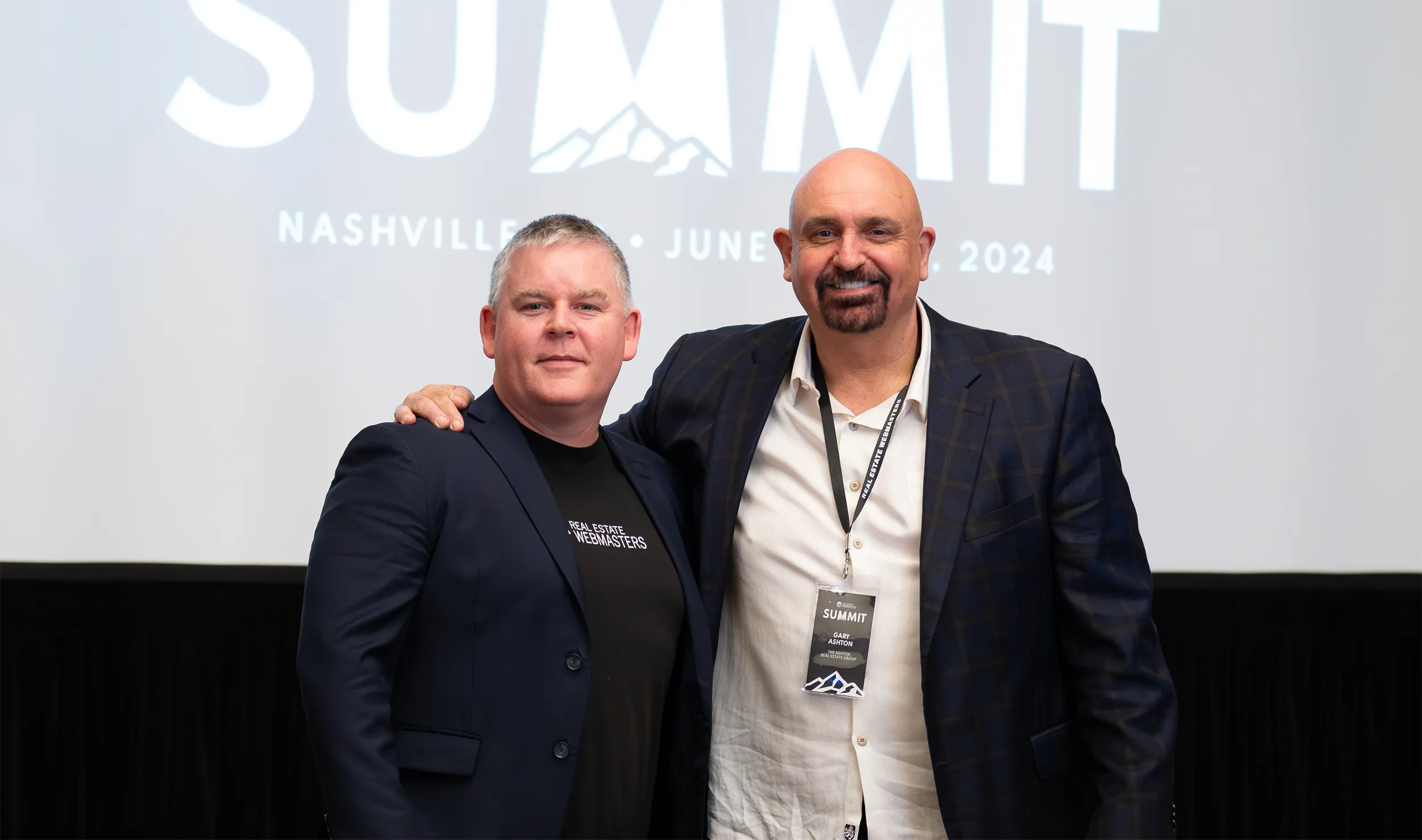 Gary Ashton and Morgan Carey at REW Summit.