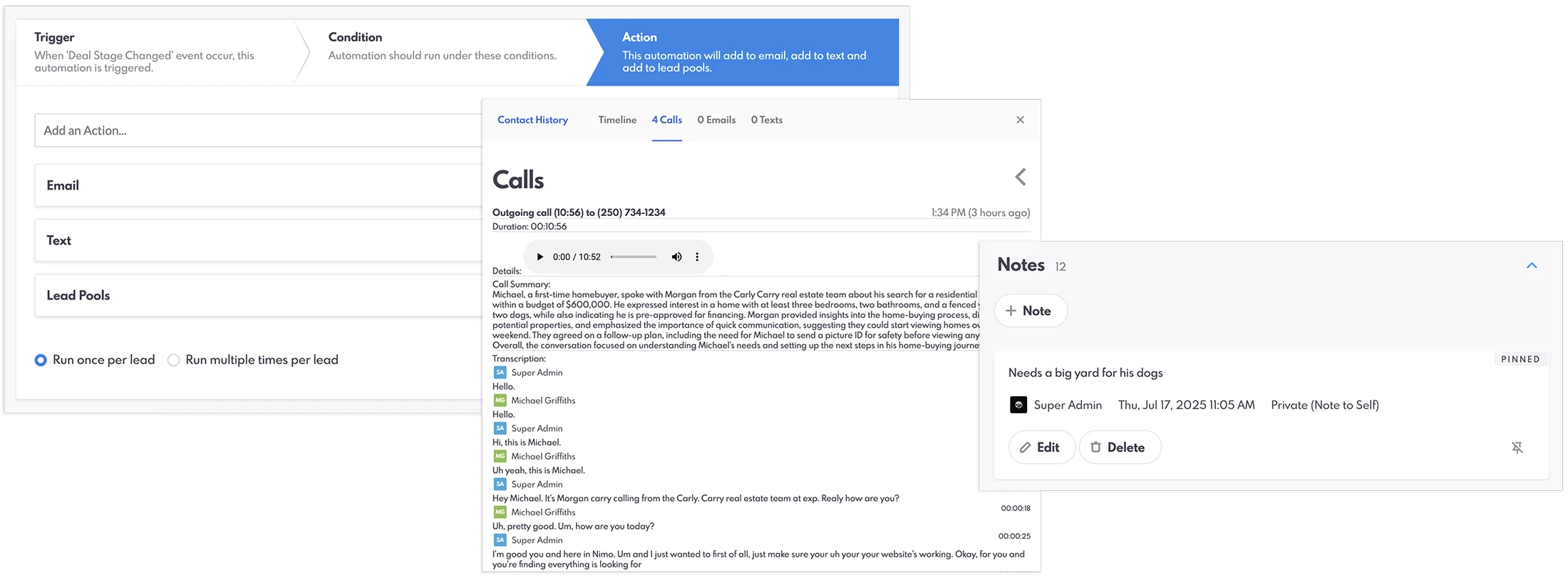 Upcoming new REW CRM features.