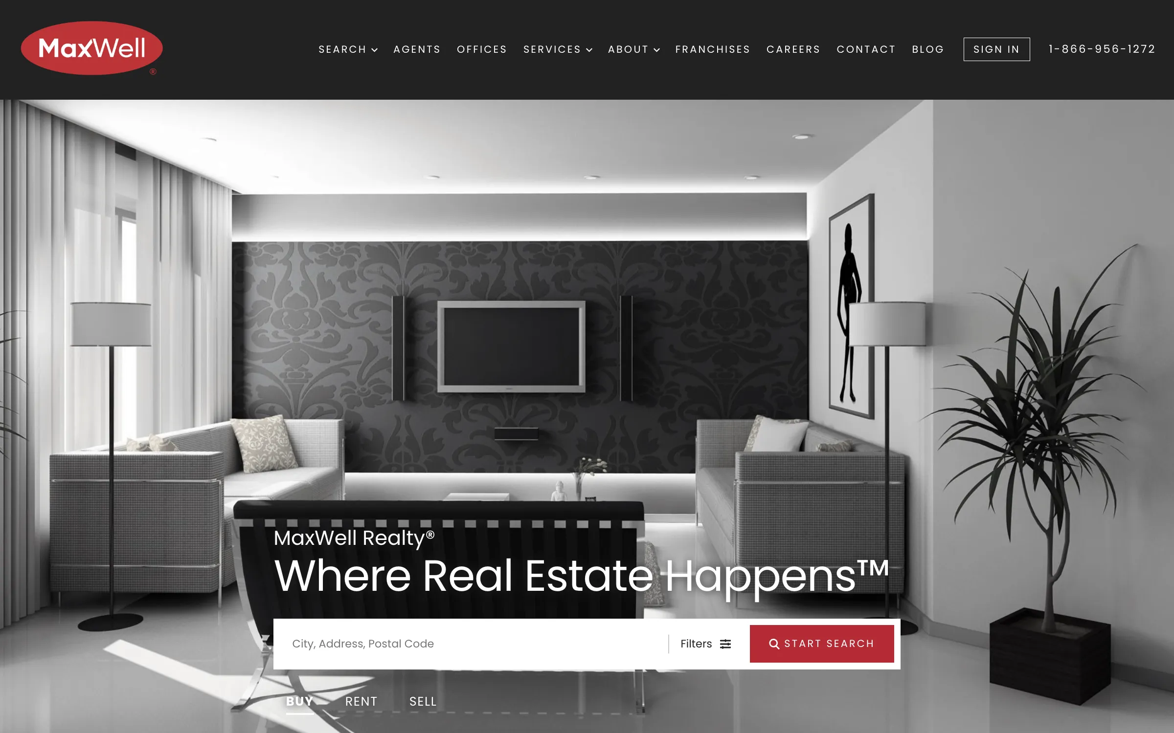 MaxWell Realty home page