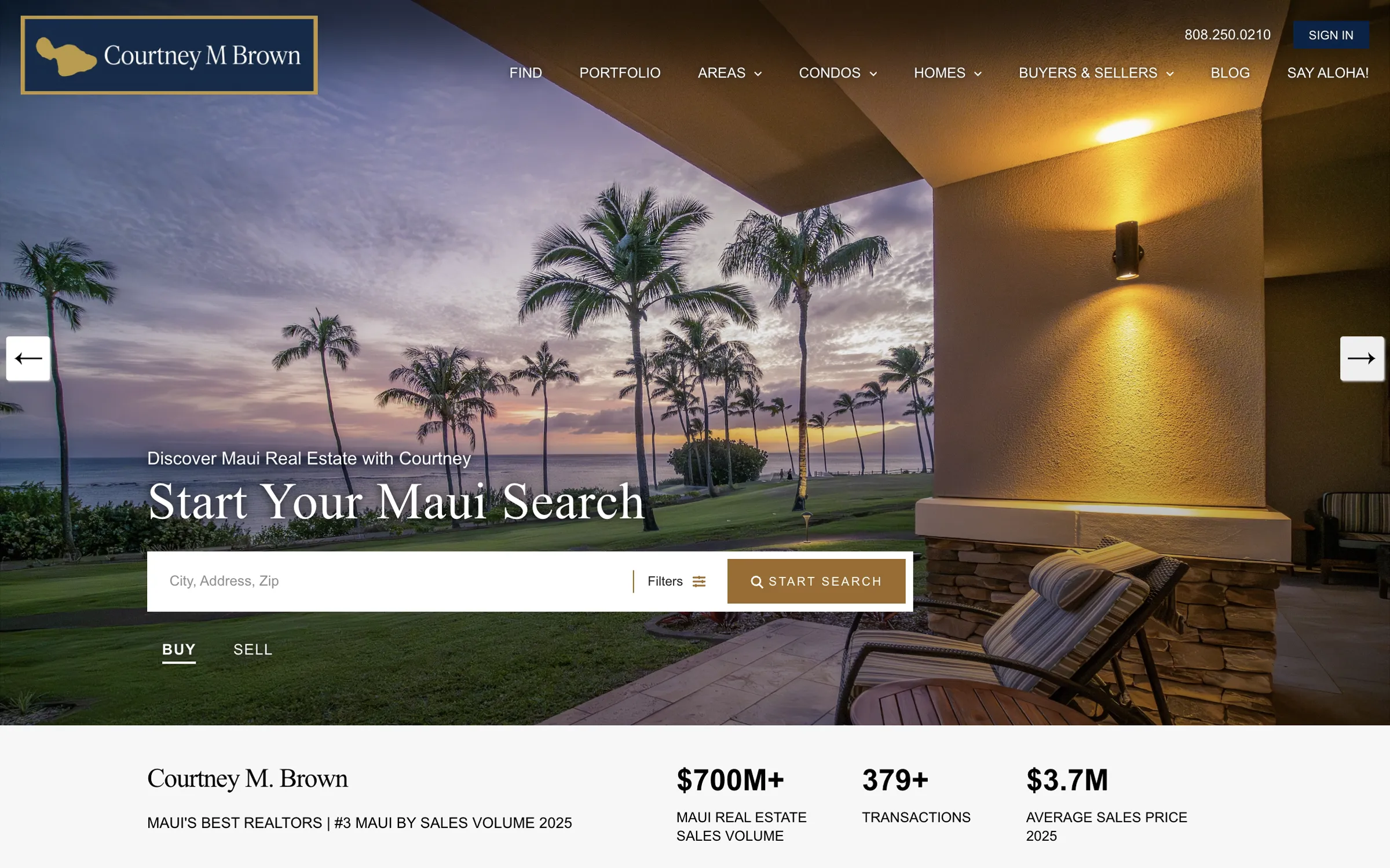 Courtney M Brown - Luxury Real Estate Maui Home Page