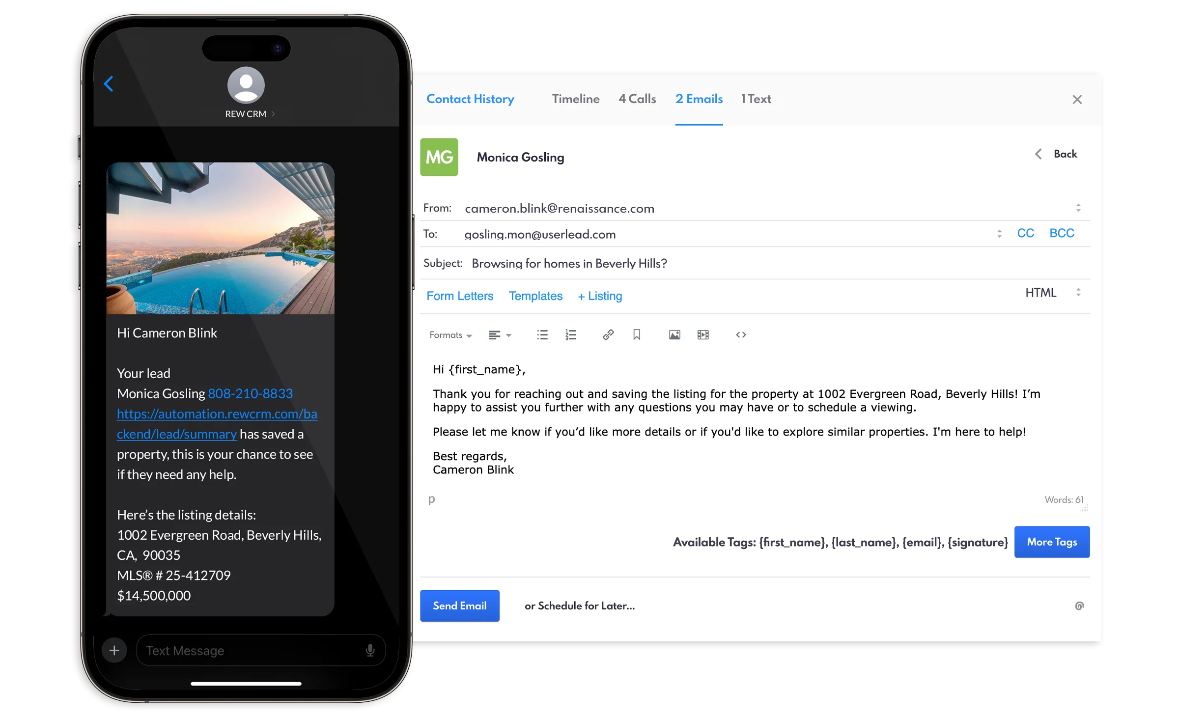 Lead Follow-Up from Automation Text