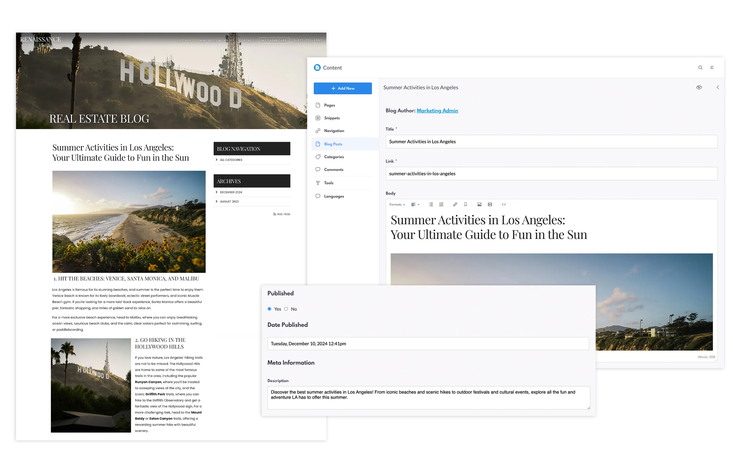 Publish Blog Posts on Renaissance