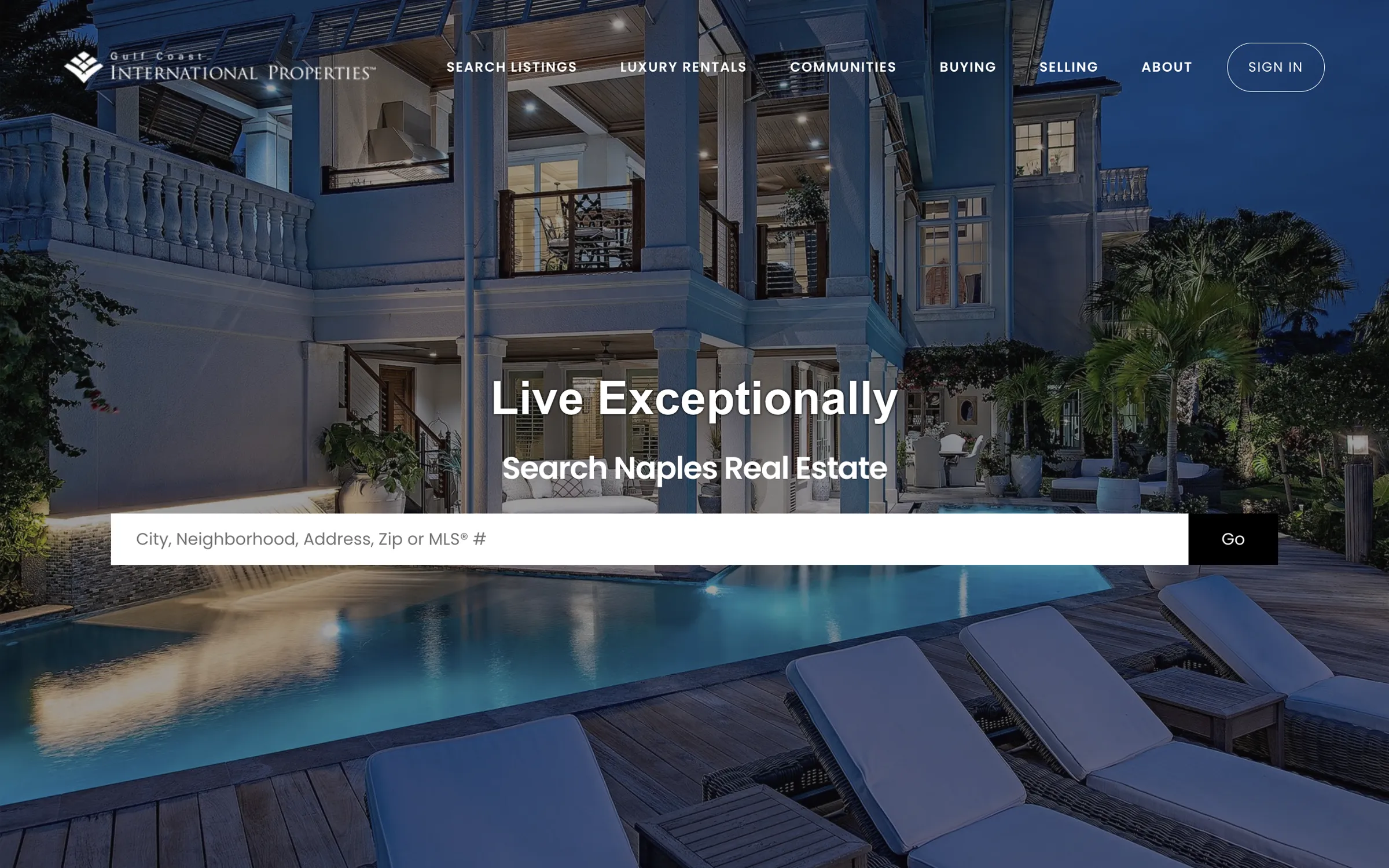 Gulf Coast International Properties Naples Home Page