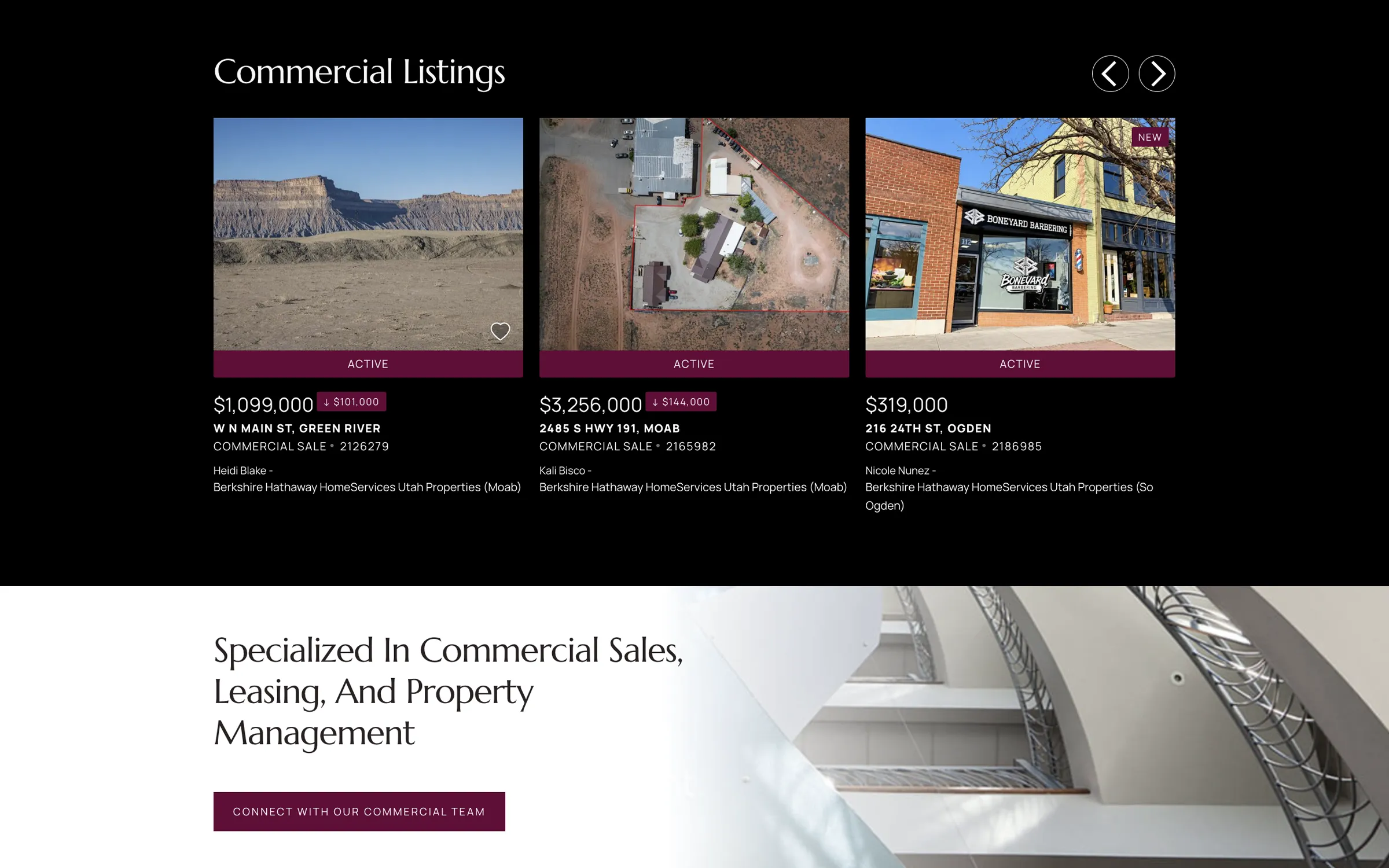 Bershire Hathaway Homeservices Utah Commercial Listings MLS