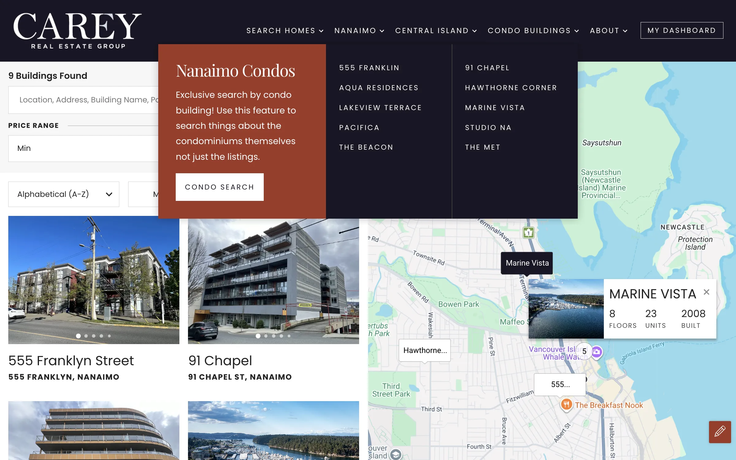 Carey Real Estate Group Condos IDX