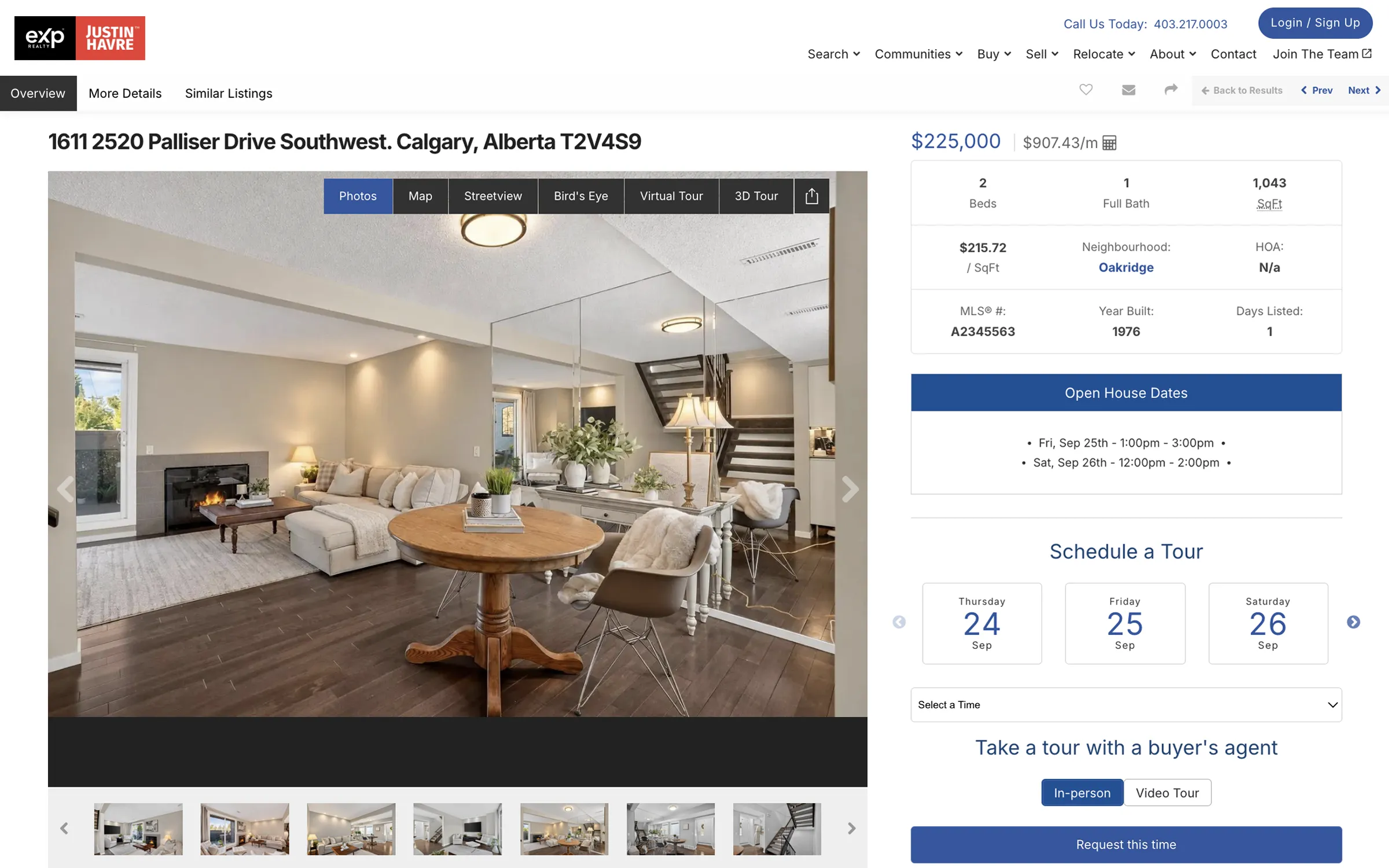 Justin Havre Real Estate Team Listings Page
