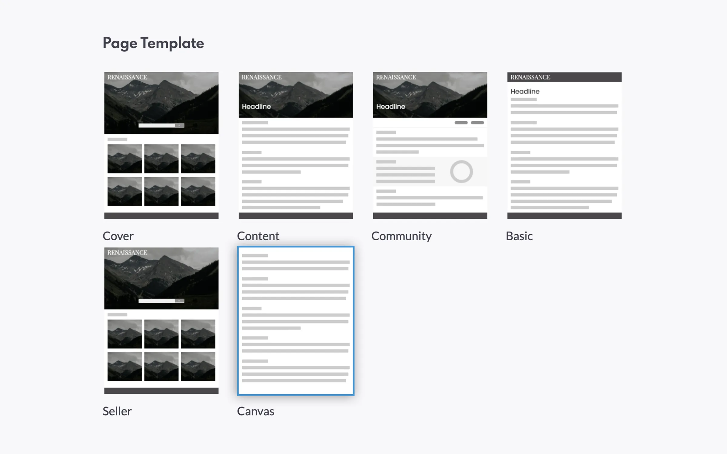 REW CRM's Canvas page template