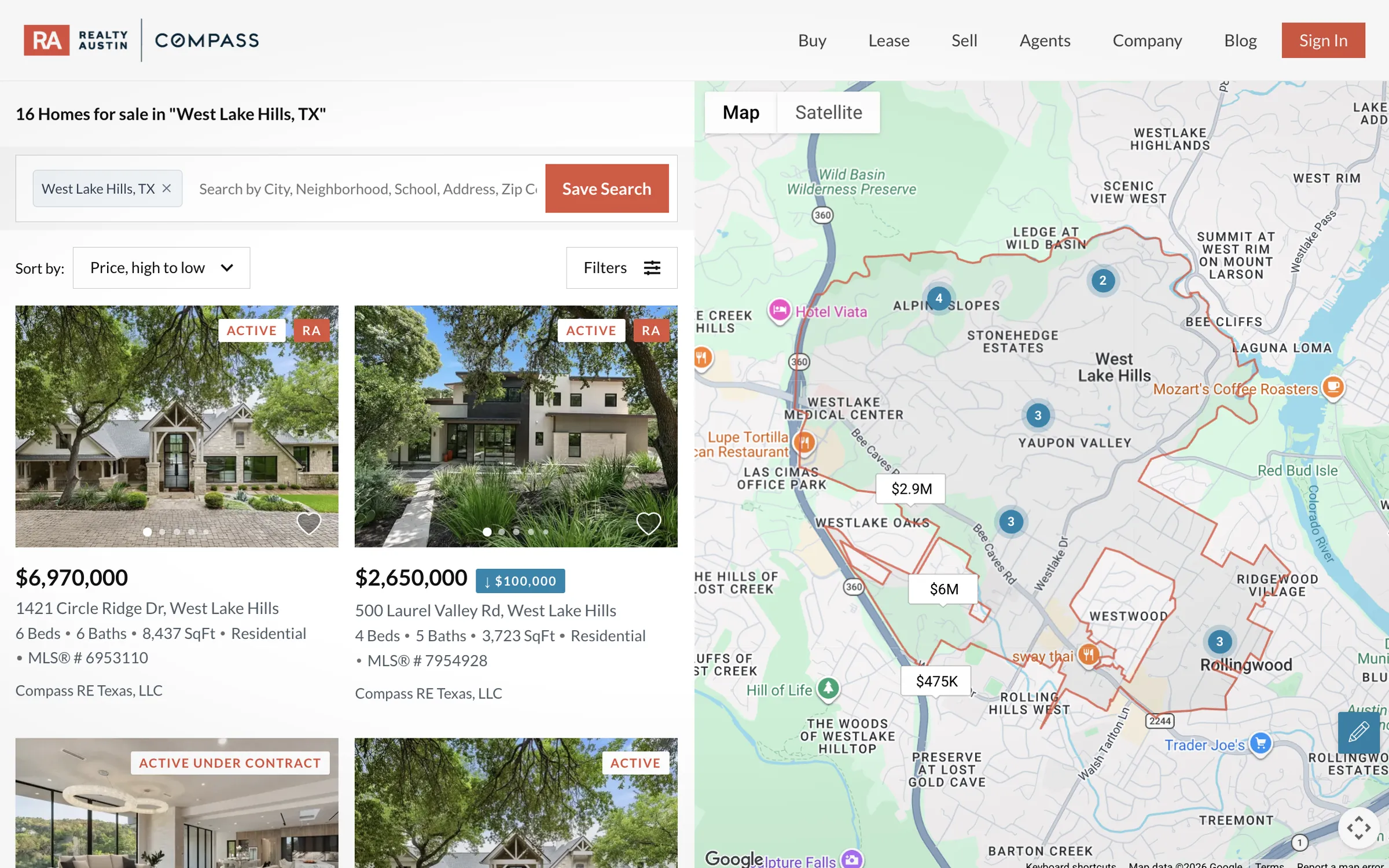 Realty Austin Custom IDX polygon