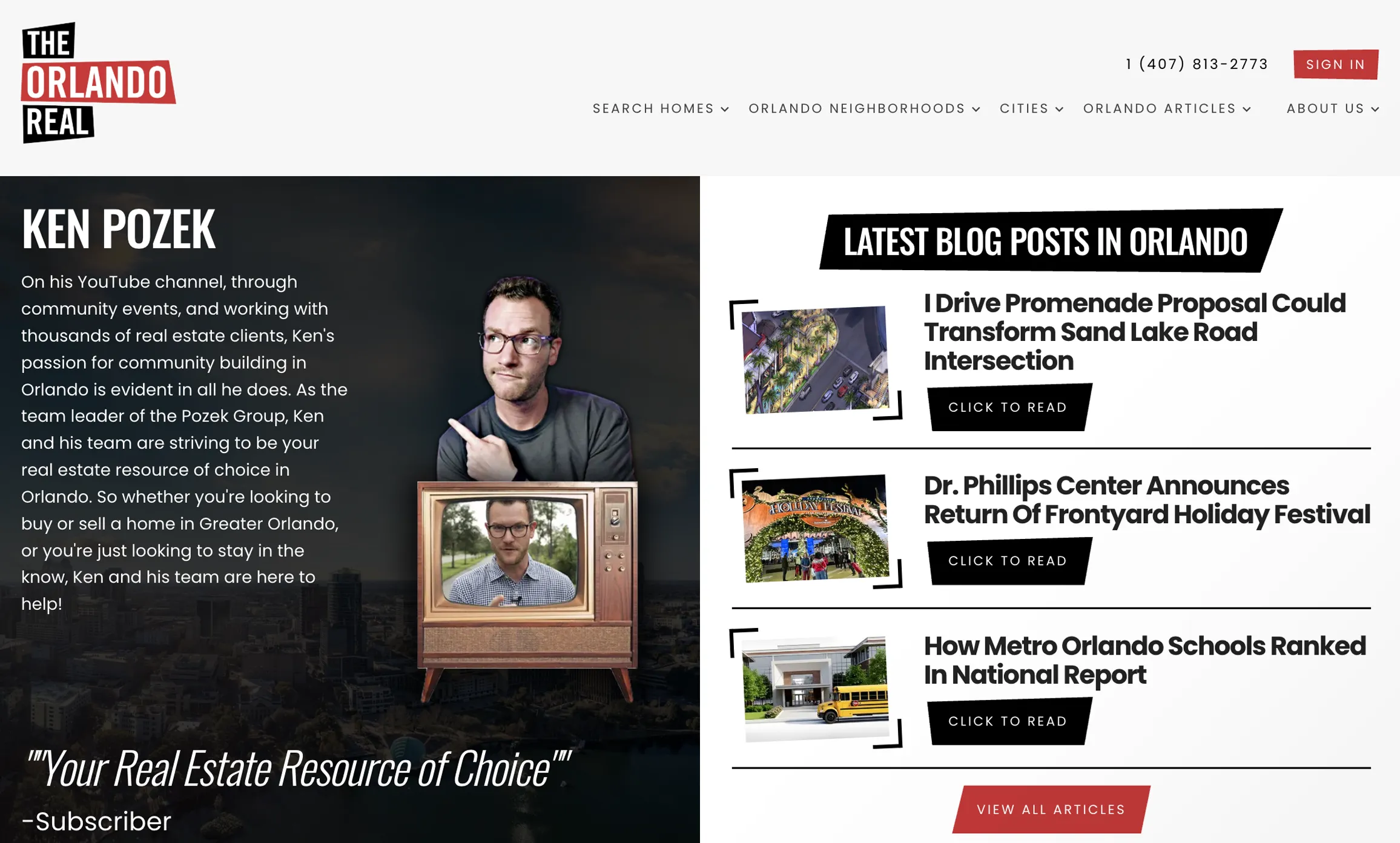 Ken Pozek - The Orlando Real Home Page