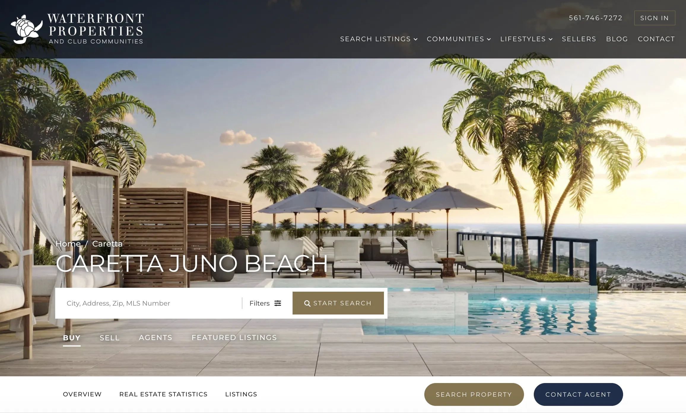 Waterfront Properties Club & Communities - Caretta Community Page