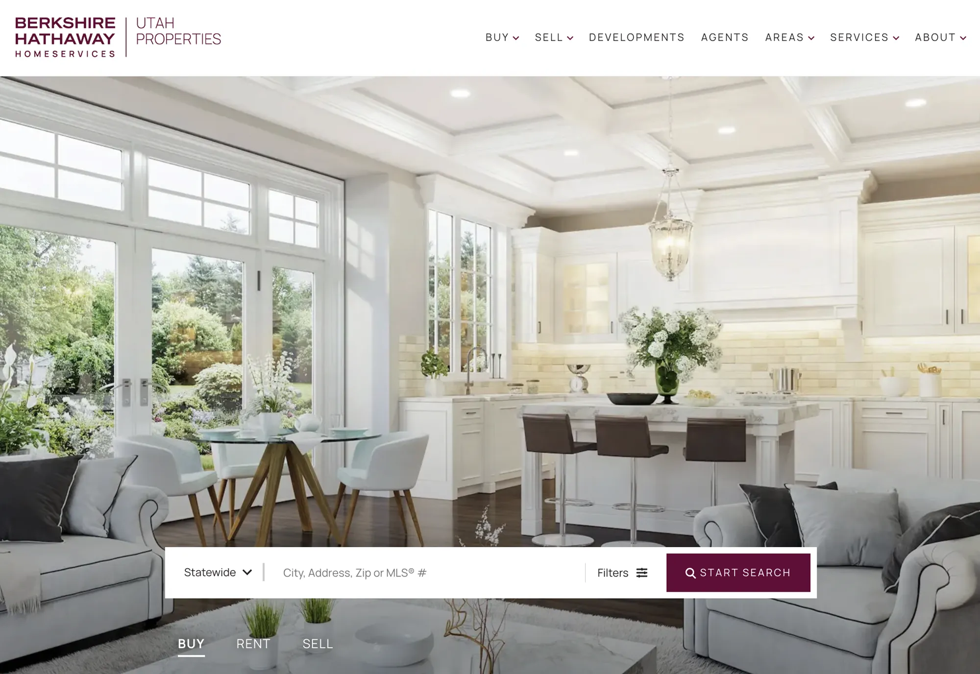 Berkshire Hathaway HomeServices home page