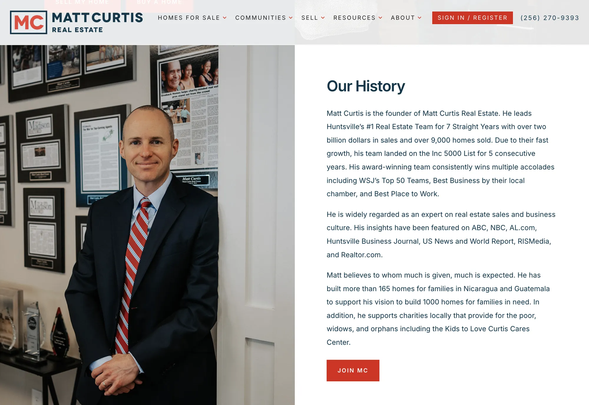 Matt Curtis Real Estate About Page