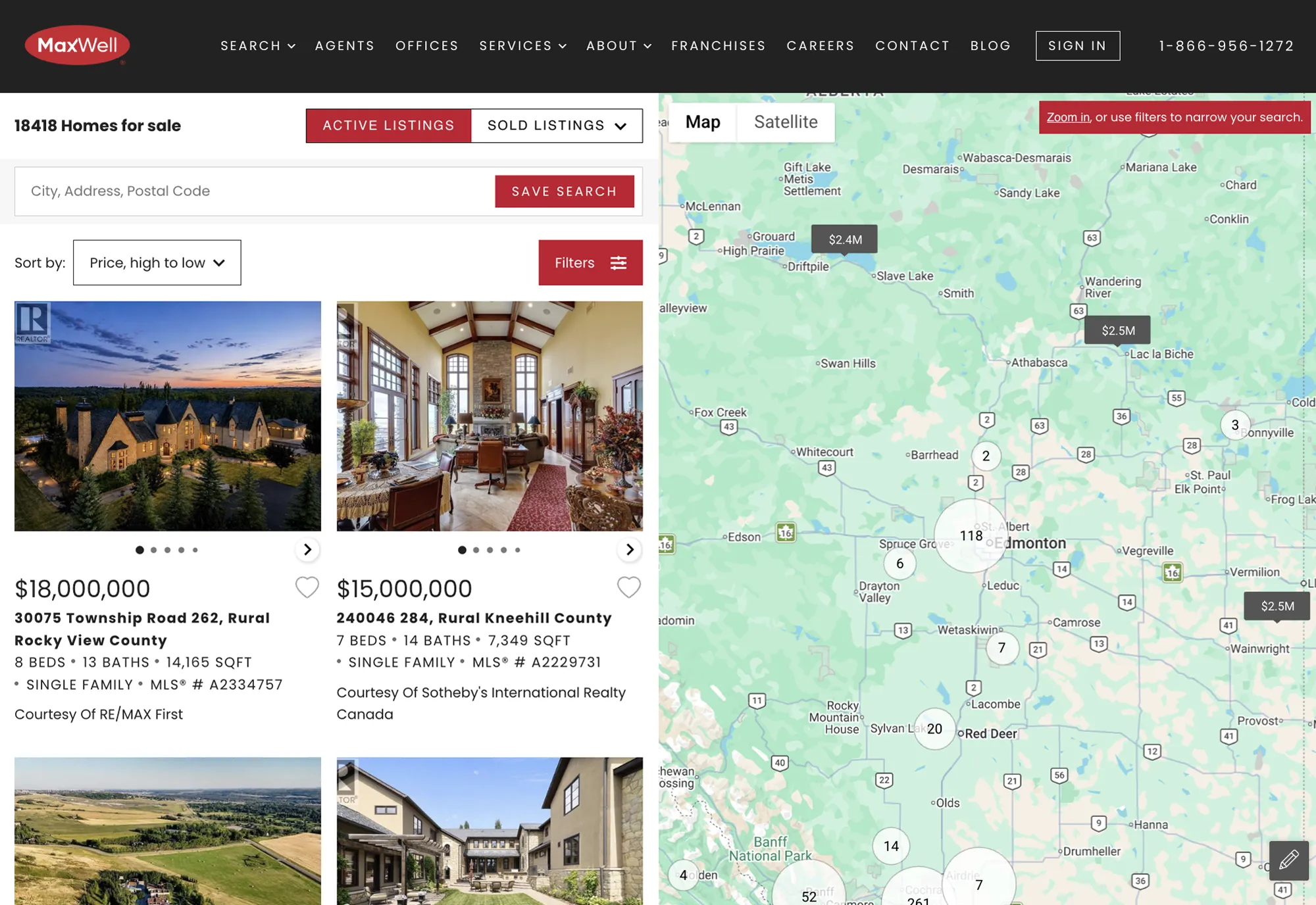 MaxWell Realty IDX page