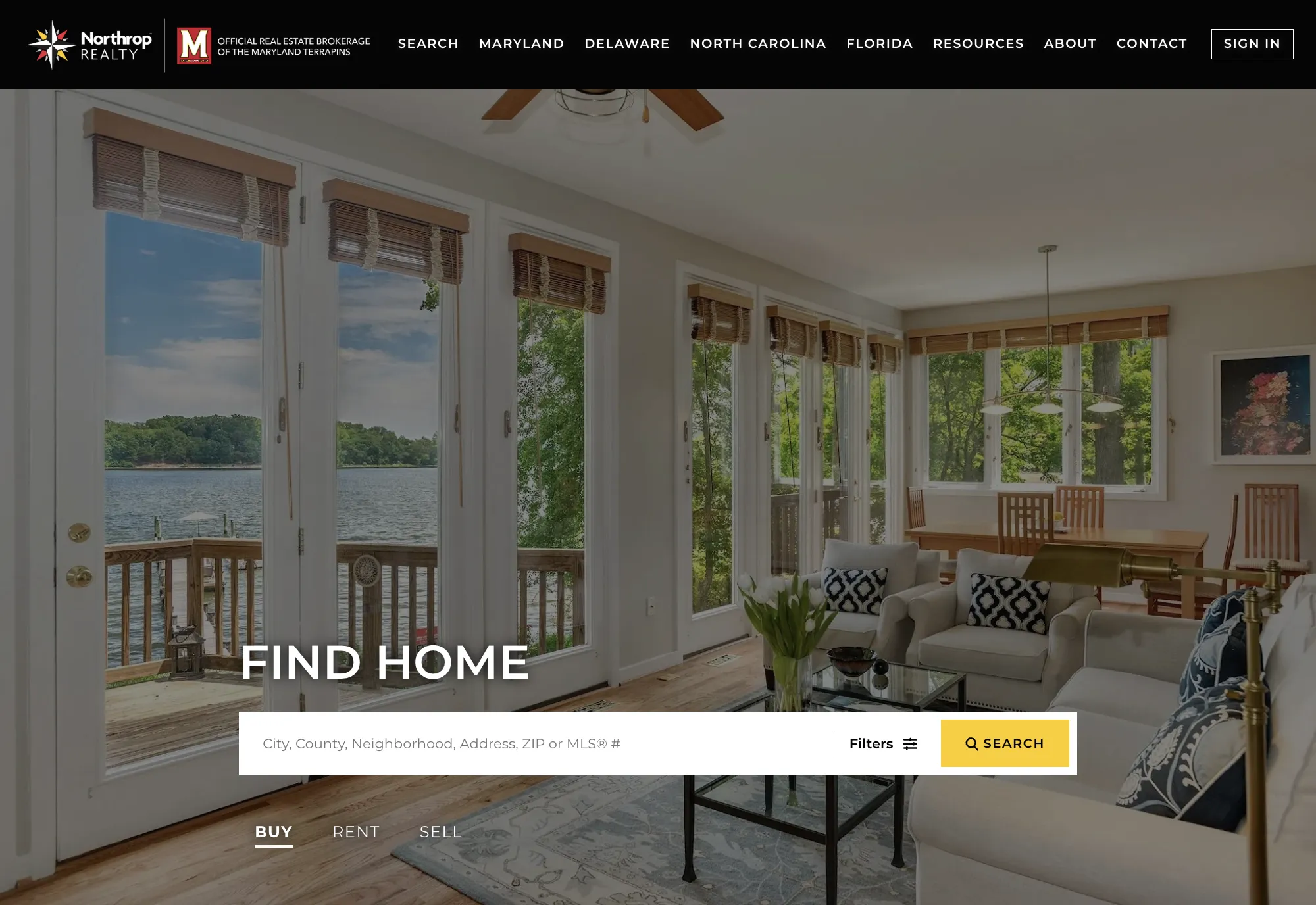 Northrop Realty home screen