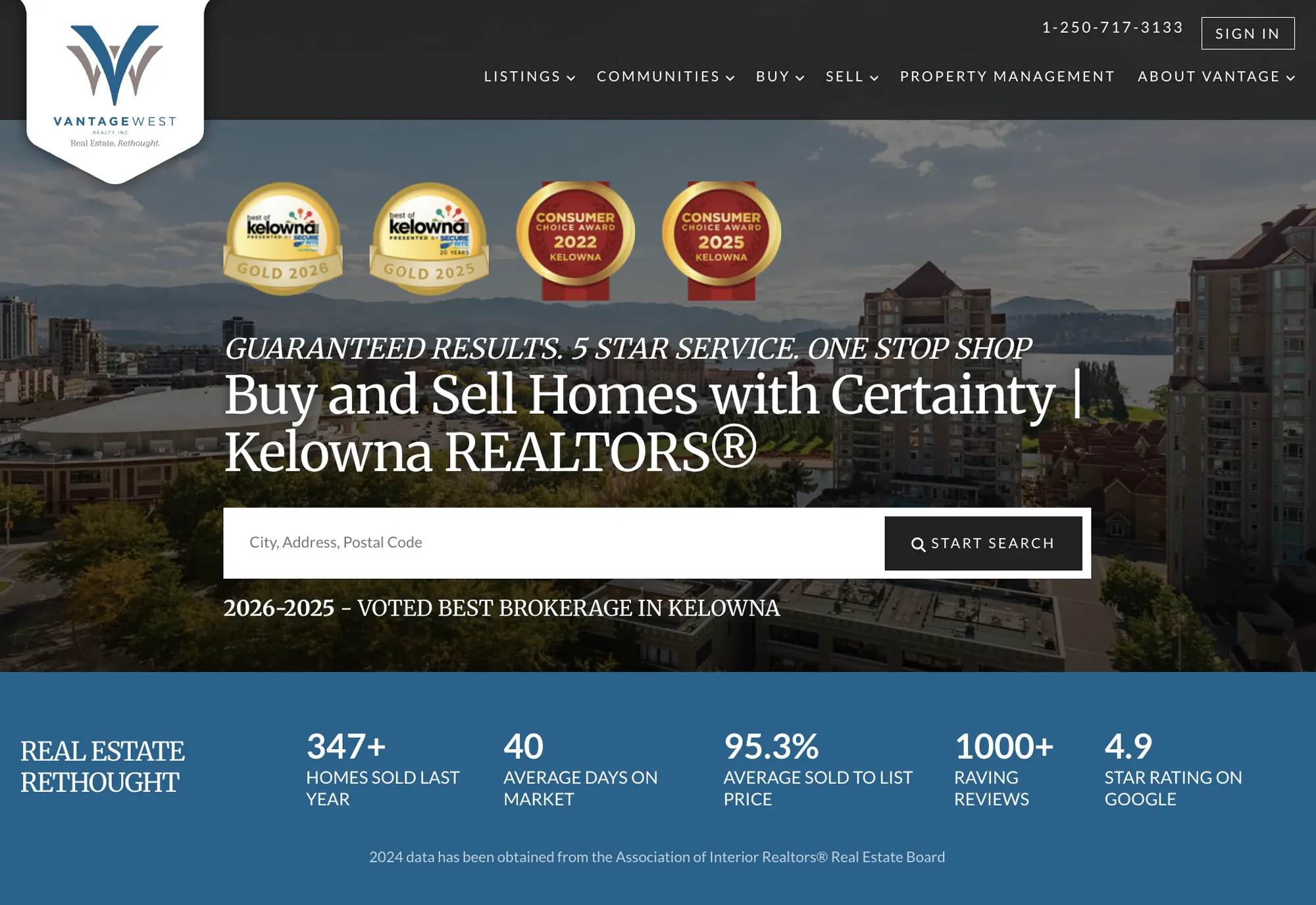 Vantage West Home Page