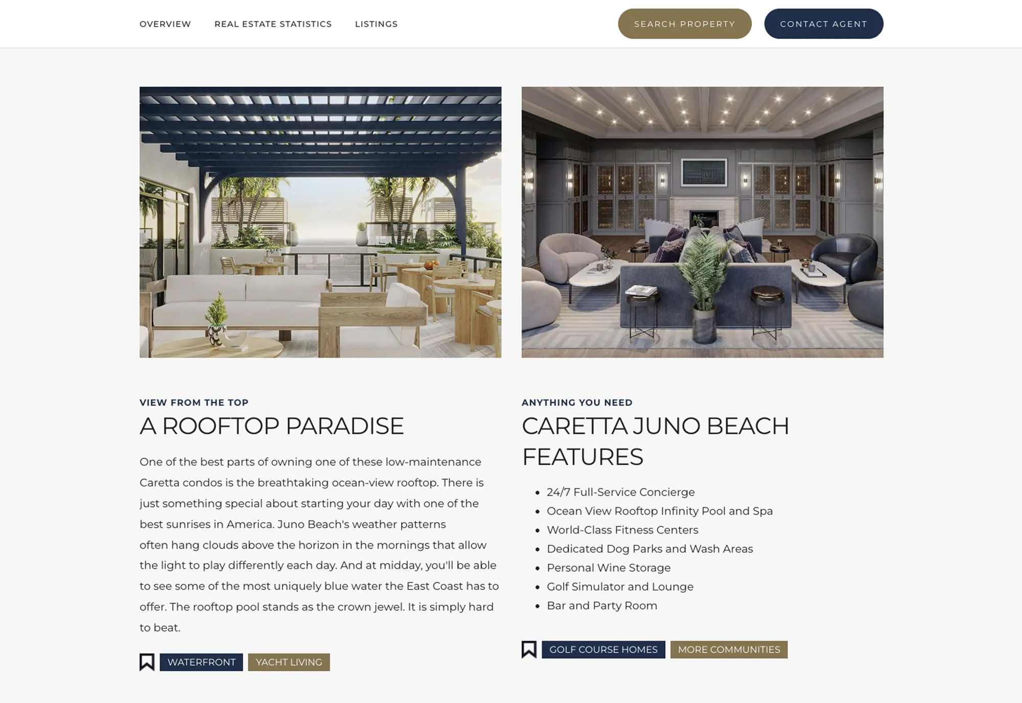 Waterfront Properties Caretta Juno Beach page info