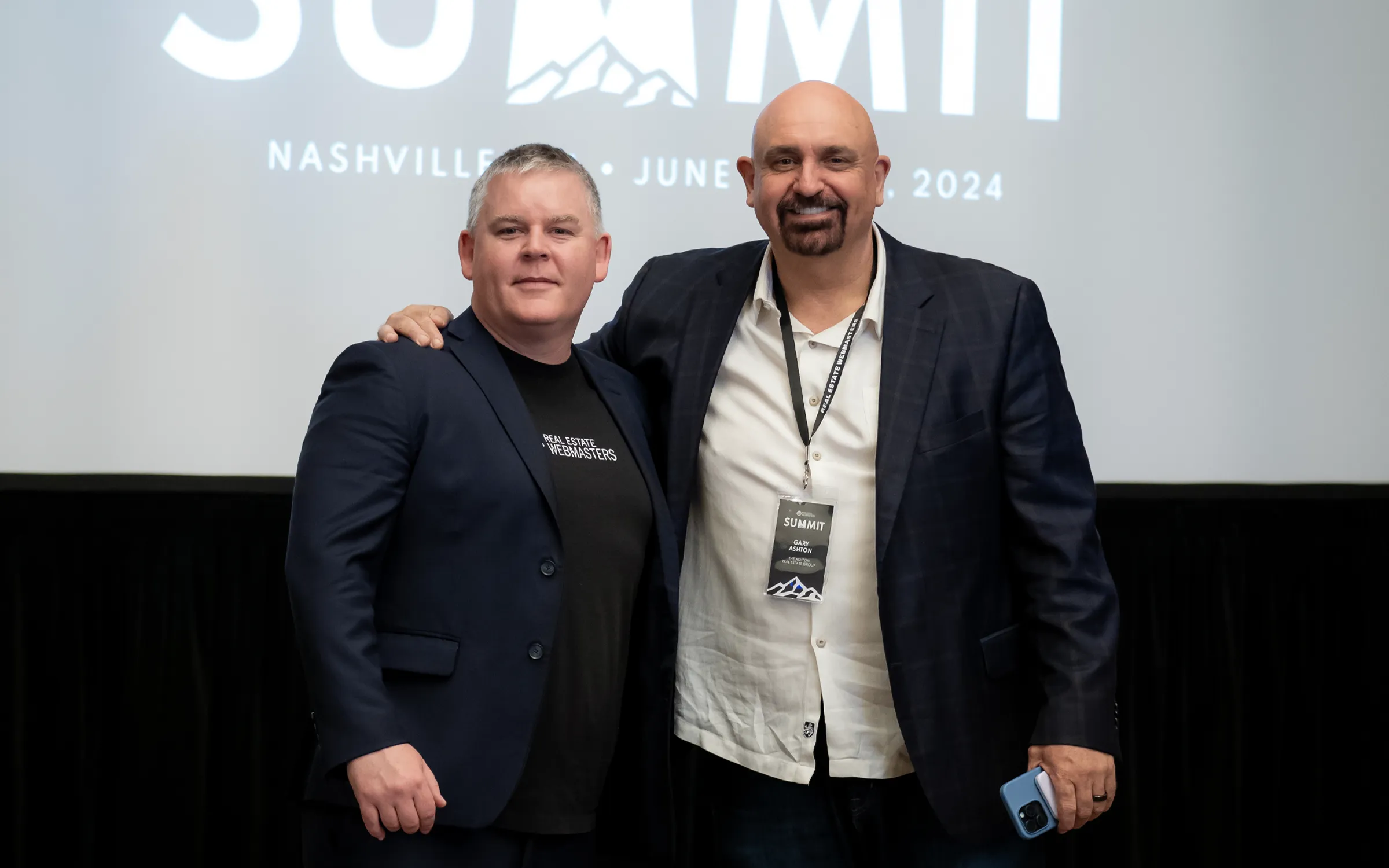 Morgan Carey and Gary Ashton at the 2024 REW Summit in Nashville