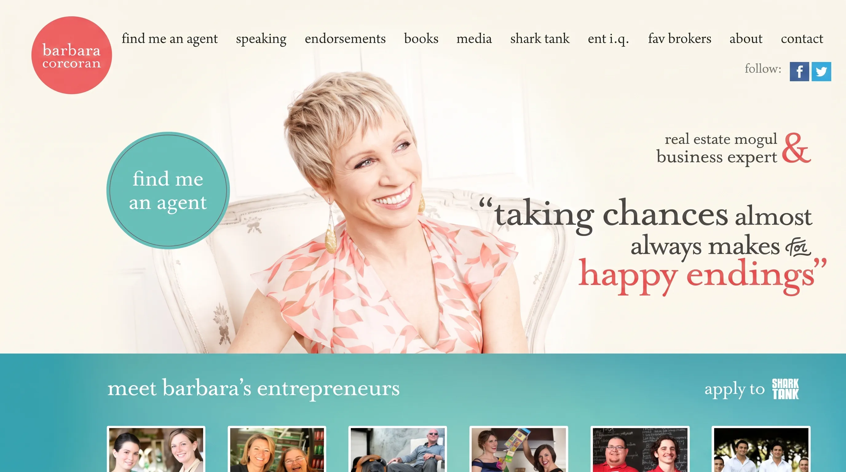 Barbara Corcoran REW website