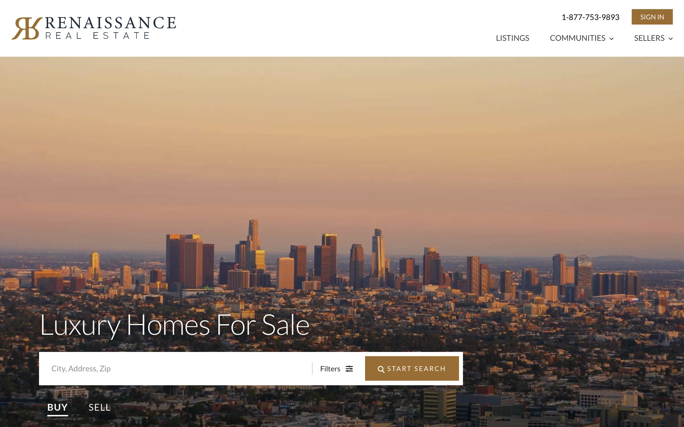 REW LUX Design Website Homepage