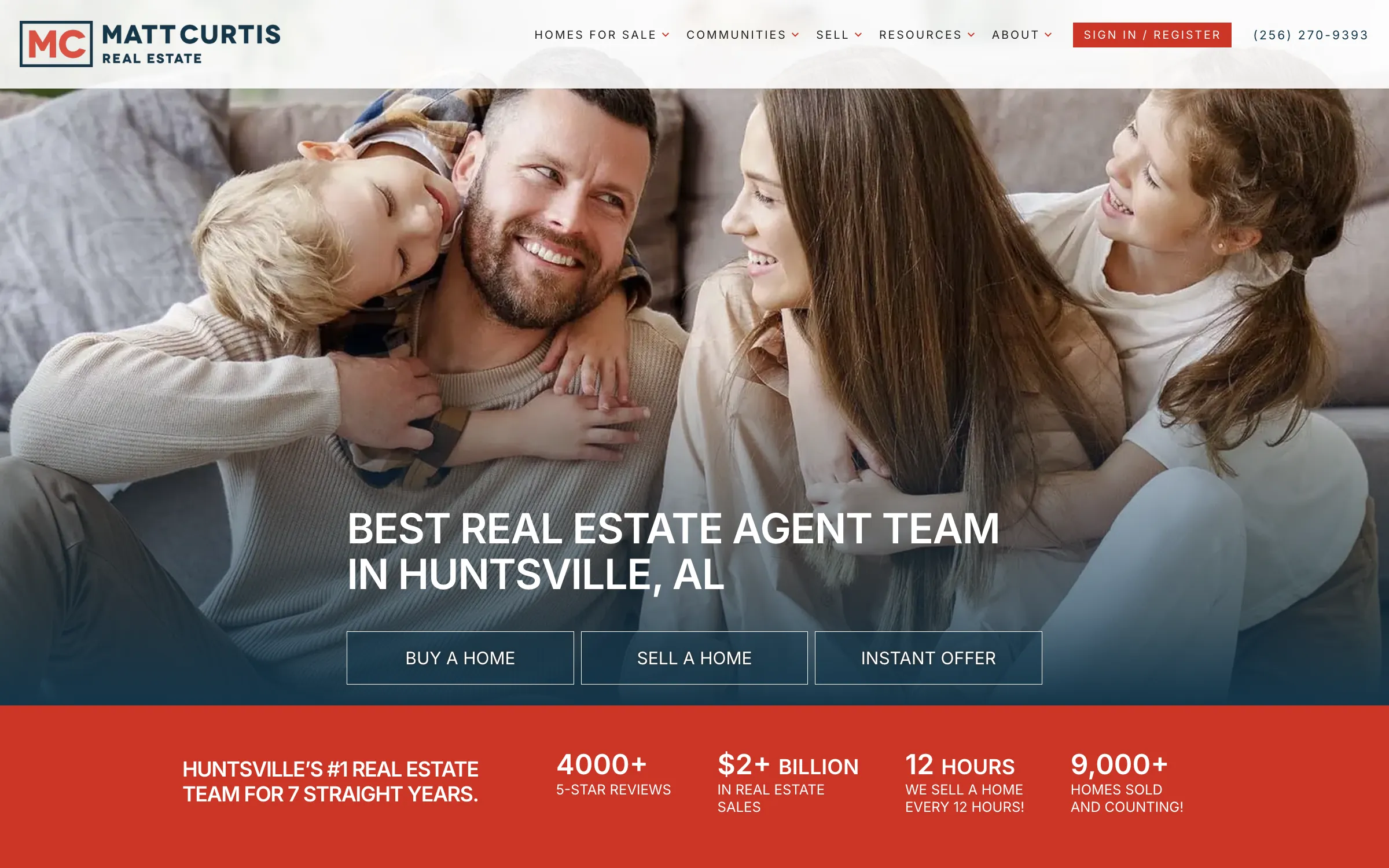 Matt Curtis Real Estate website