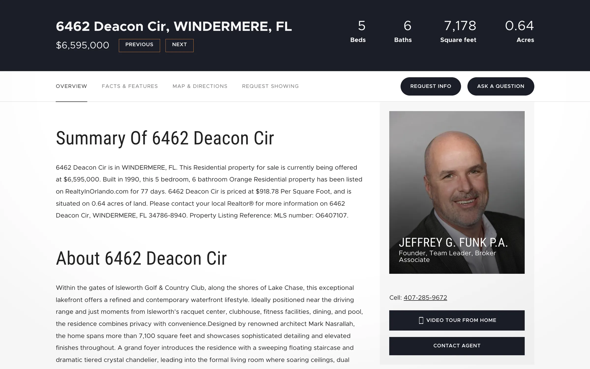 Realty In Orlando Property Listing Overview