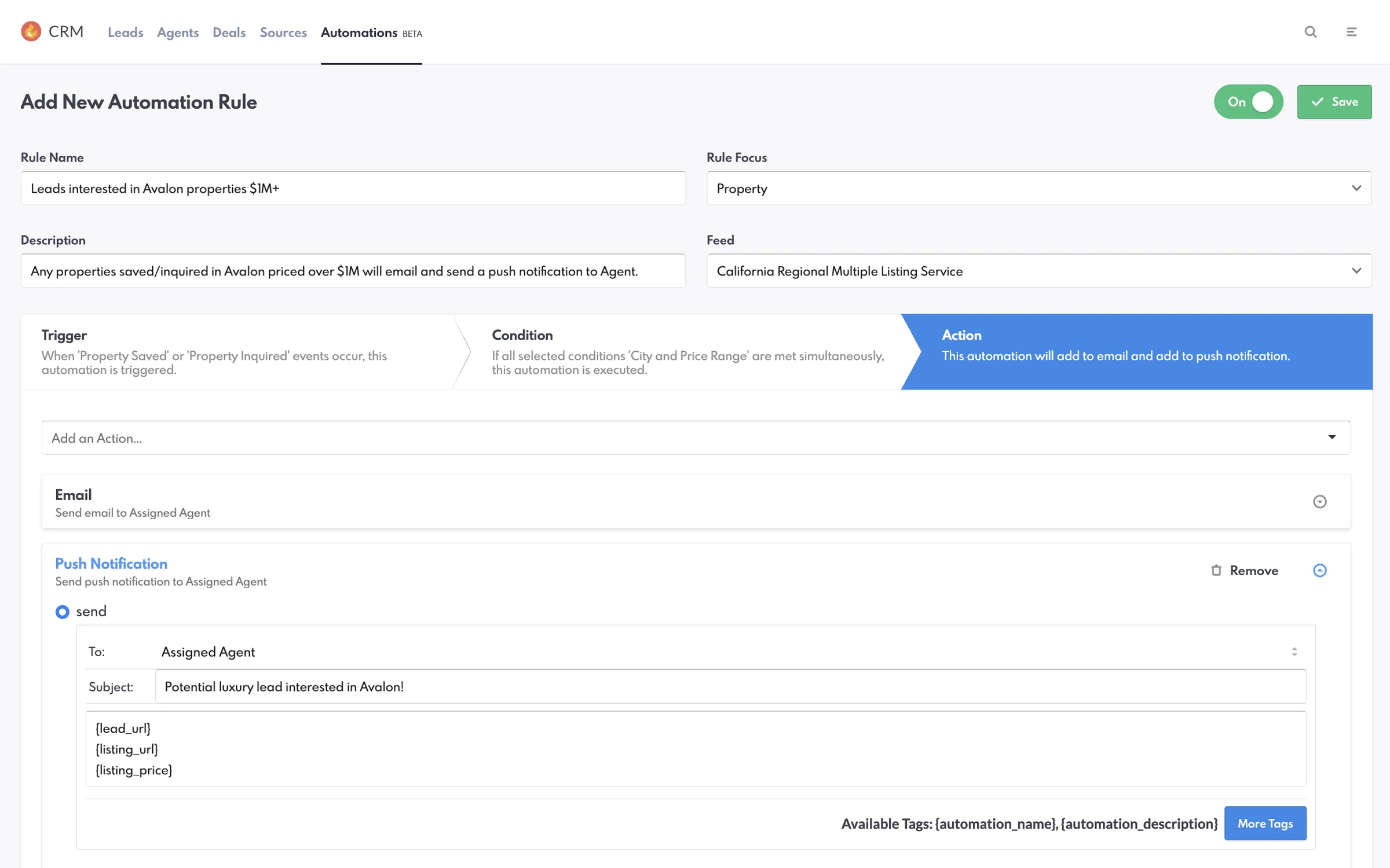 REW CRM Property Automation