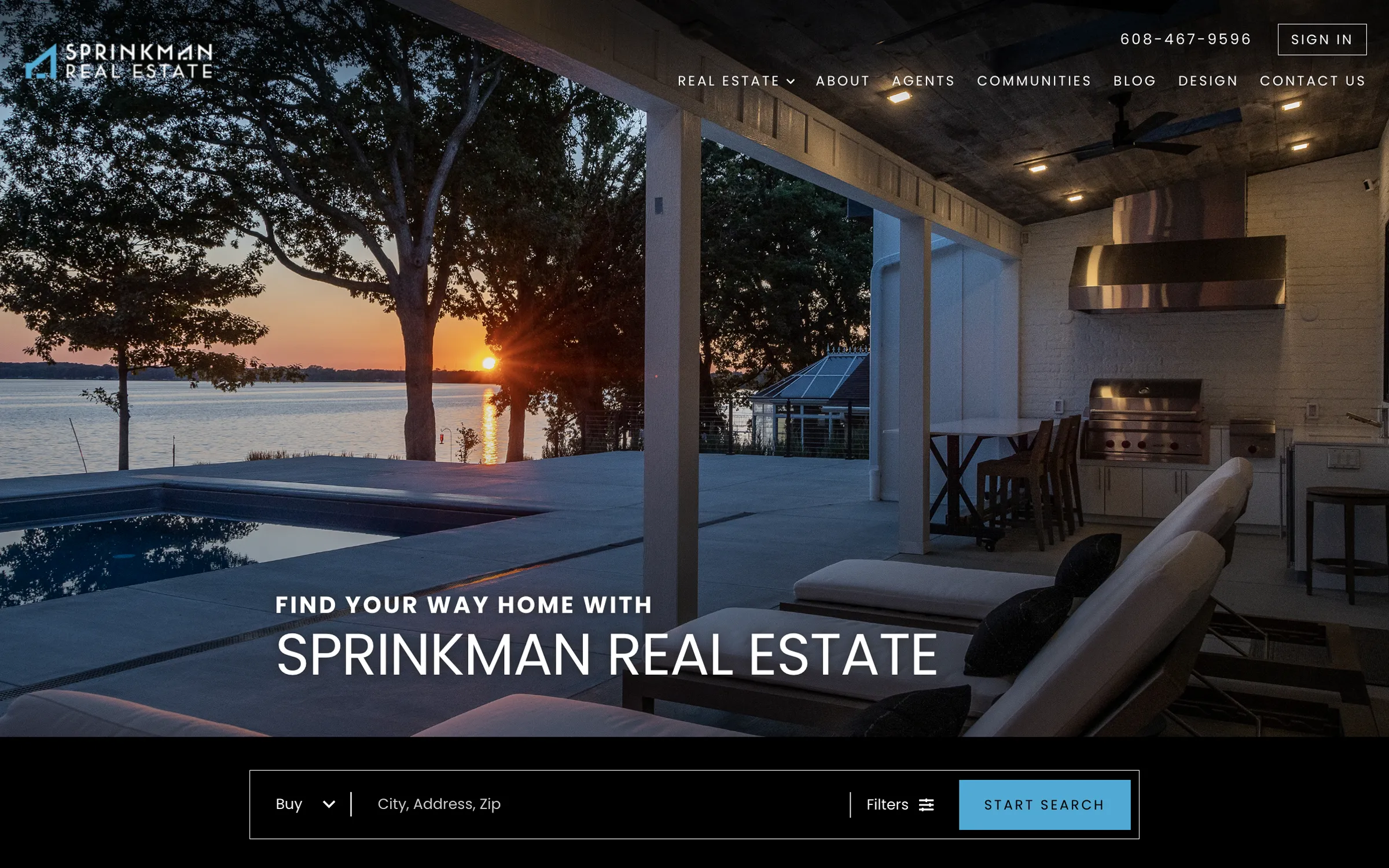 Sprinkman Real Estate website