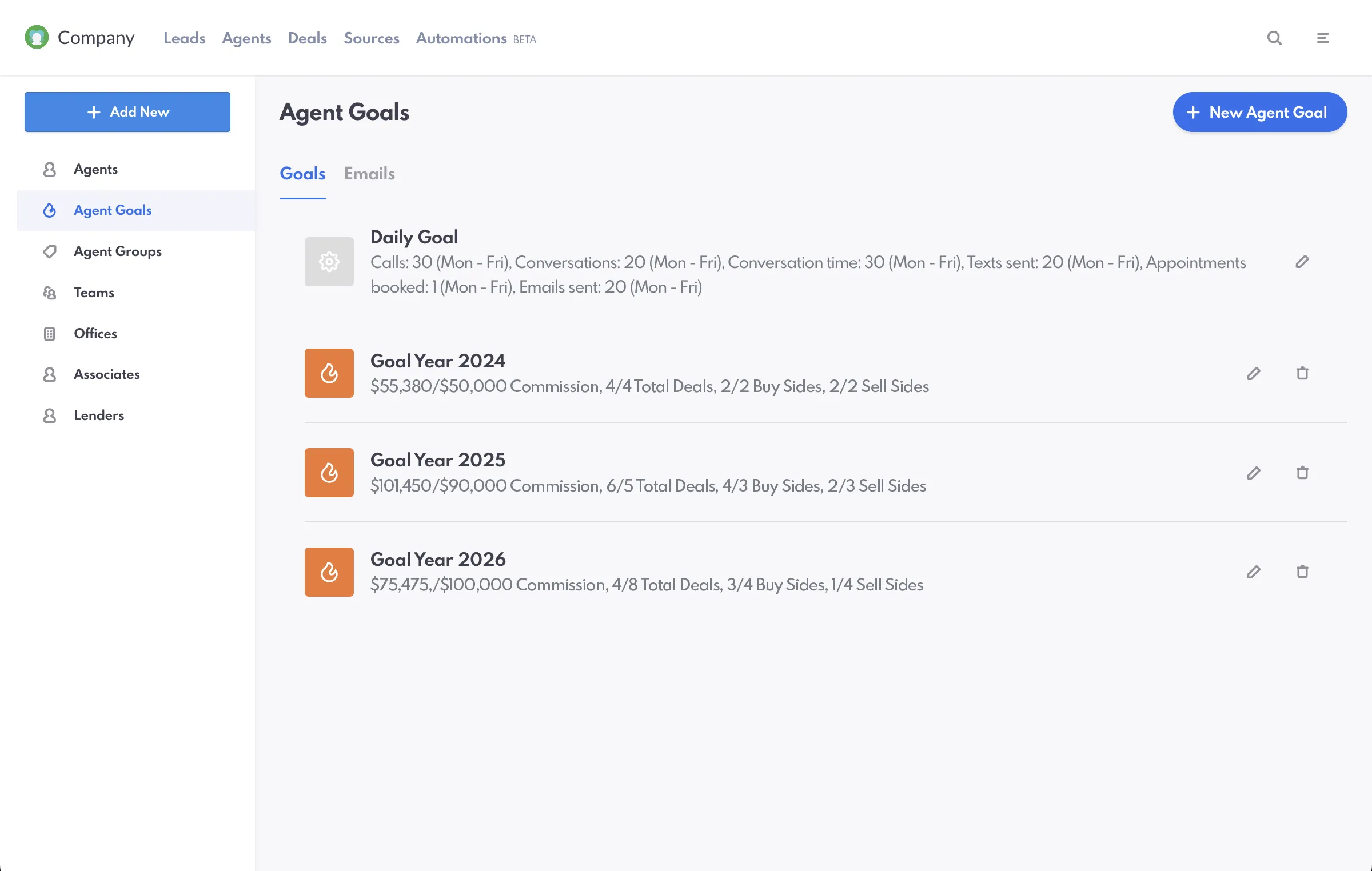 Agent Goals Goal-Setting Tools