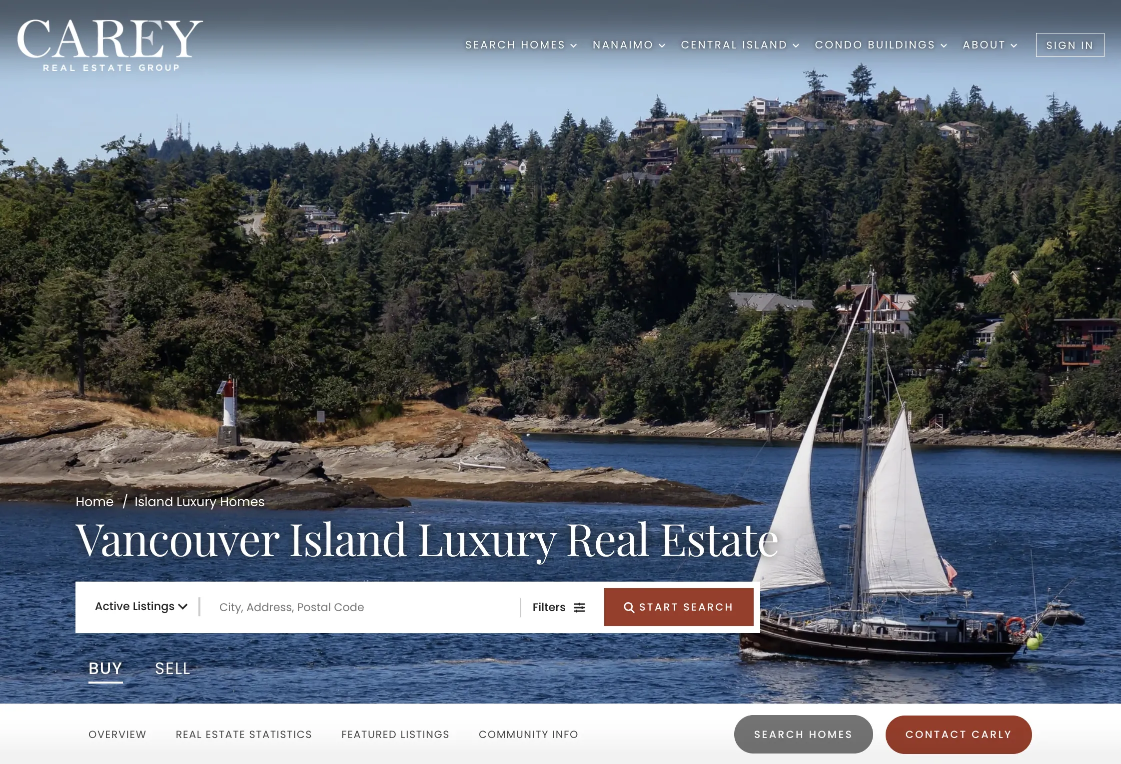 Carey Real Estate Group - Vancouver Island Luxury Real Estate Page