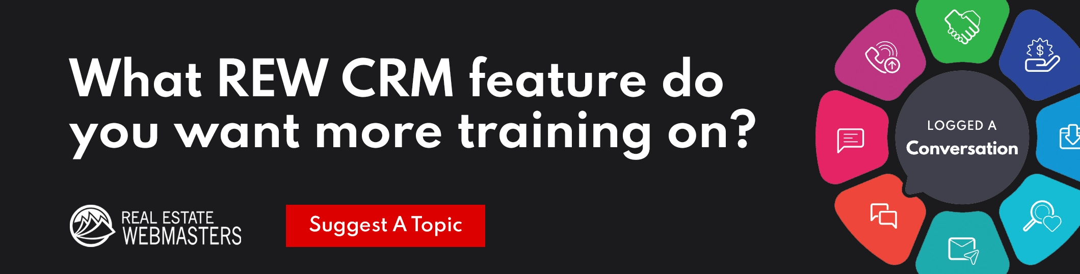 REW CRM topic suggestions for coaching sessions.