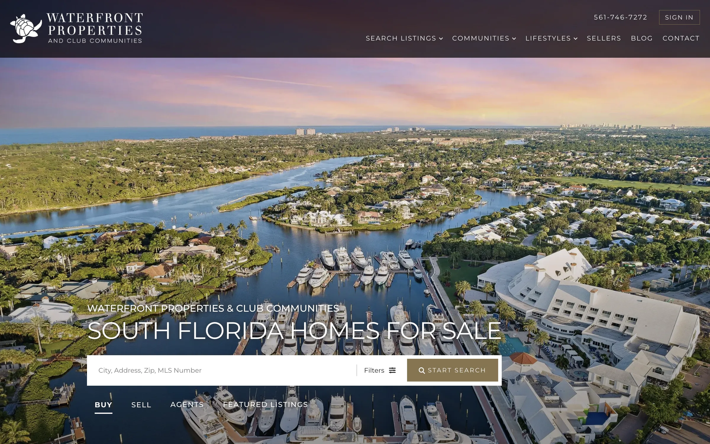 Waterfront Properties and Club Communities Homepage