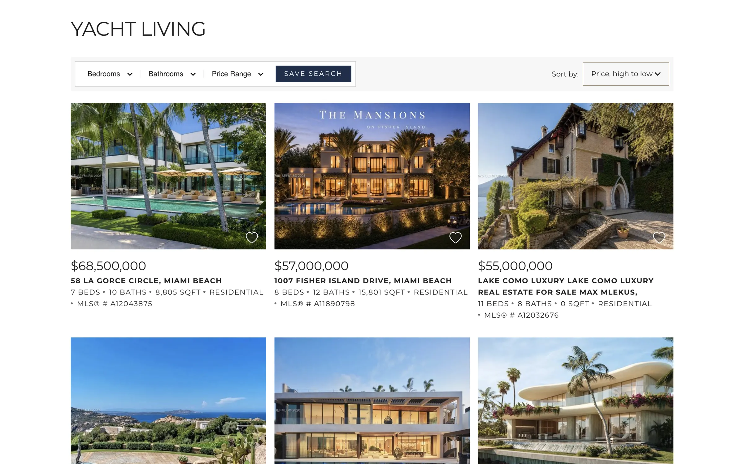 Waterfront Properties Club & Communities Yacht Living MLS Listings